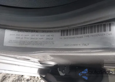 2014 Maserati Ghibli z USA, uszkodzony, nr VIN ZAM57XSA9E1082923